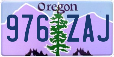 OR license plate 976ZAJ