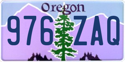 OR license plate 976ZAQ