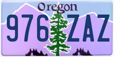 OR license plate 976ZAZ