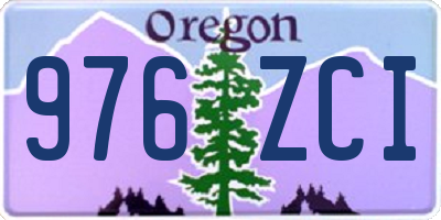 OR license plate 976ZCI