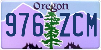 OR license plate 976ZCM