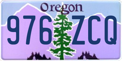 OR license plate 976ZCQ
