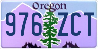 OR license plate 976ZCT