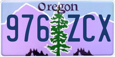 OR license plate 976ZCX