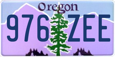 OR license plate 976ZEE