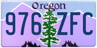 OR license plate 976ZFC