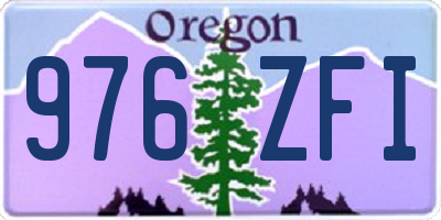 OR license plate 976ZFI