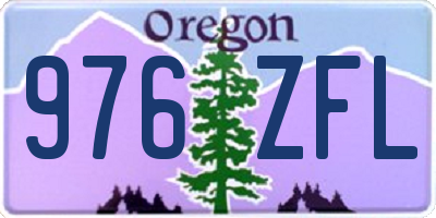 OR license plate 976ZFL
