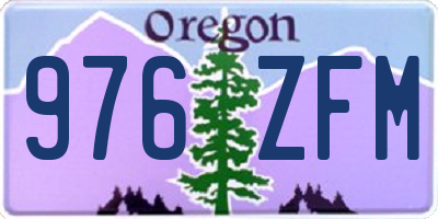 OR license plate 976ZFM
