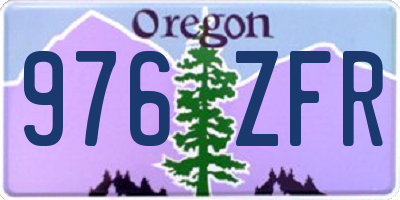OR license plate 976ZFR