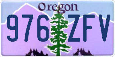 OR license plate 976ZFV
