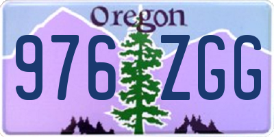 OR license plate 976ZGG