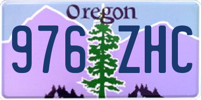 OR license plate 976ZHC