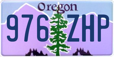 OR license plate 976ZHP