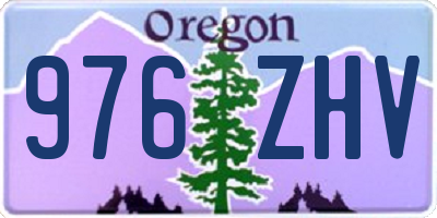 OR license plate 976ZHV
