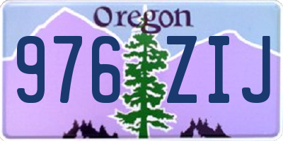 OR license plate 976ZIJ