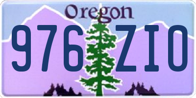 OR license plate 976ZIO