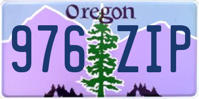 OR license plate 976ZIP