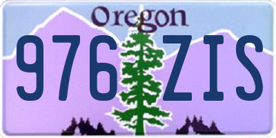 OR license plate 976ZIS