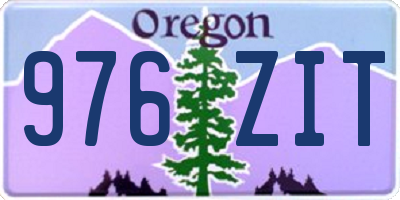 OR license plate 976ZIT