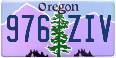 OR license plate 976ZIV