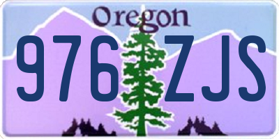 OR license plate 976ZJS