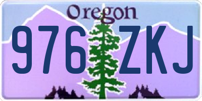 OR license plate 976ZKJ