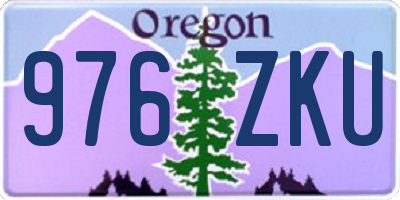 OR license plate 976ZKU
