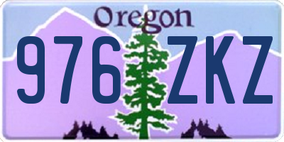 OR license plate 976ZKZ