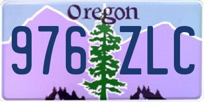 OR license plate 976ZLC