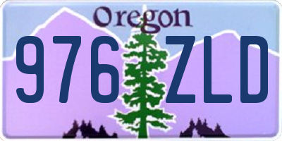 OR license plate 976ZLD