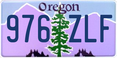 OR license plate 976ZLF