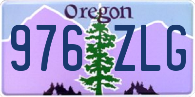 OR license plate 976ZLG