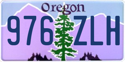 OR license plate 976ZLH
