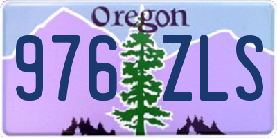 OR license plate 976ZLS