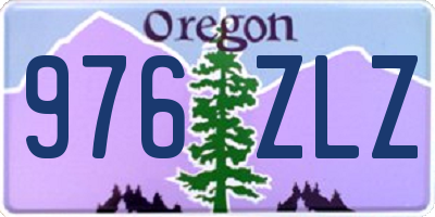 OR license plate 976ZLZ