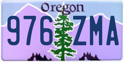 OR license plate 976ZMA