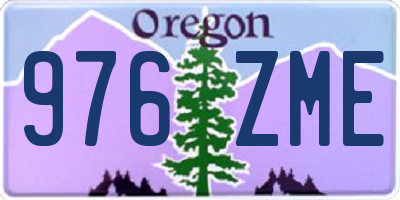 OR license plate 976ZME