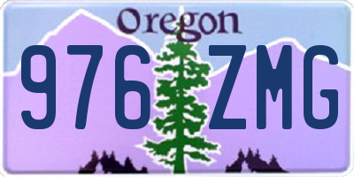 OR license plate 976ZMG