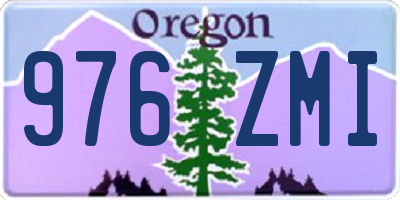 OR license plate 976ZMI