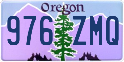 OR license plate 976ZMQ
