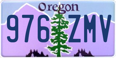 OR license plate 976ZMV