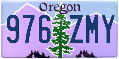 OR license plate 976ZMY