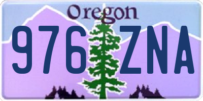 OR license plate 976ZNA