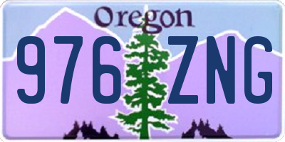 OR license plate 976ZNG