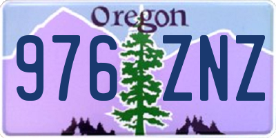 OR license plate 976ZNZ