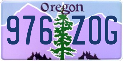 OR license plate 976ZOG