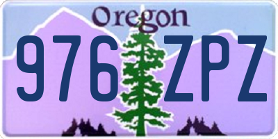 OR license plate 976ZPZ