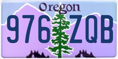 OR license plate 976ZQB
