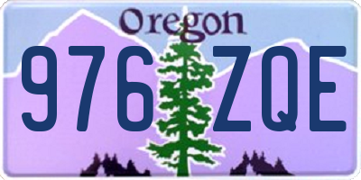 OR license plate 976ZQE